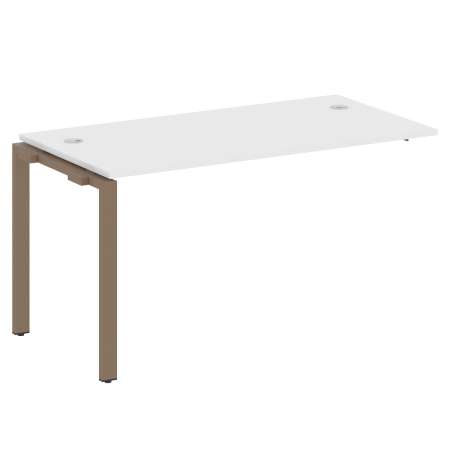 Проходной наборный элемент рабочей станции Metal System Style БП.ПРС-СП-1.3 1400x720x750 (Белый/Мокко металл)