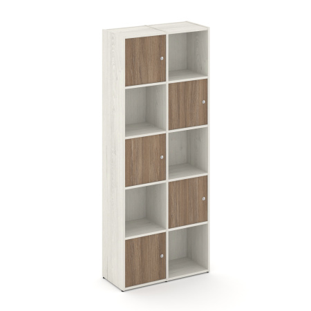 Стеллаж Locker Plus LK.K-008 798x350x1983 (Дуб Наварра | Дуб Аризона)