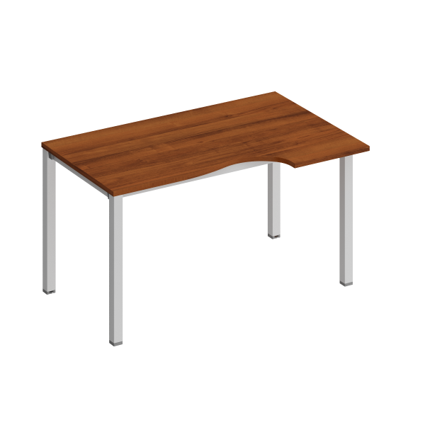 Стол эргономичный правый на металлокаркасе КФ Комфорт КФ К.1138 1400x900x750 (Французский орехСерый)