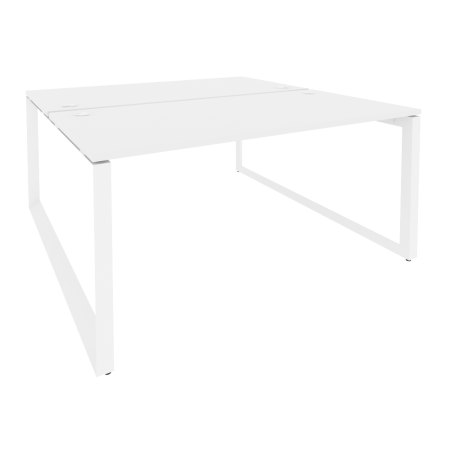 Рабочая станция на О-образном м/к Onix O.MO-D.RS-2.4.8 1580x1635x750 (Белый Бриллиант/Белый Металл)