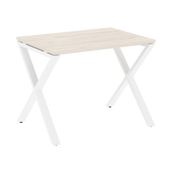 Стол рабочий VR.L-SRX-1.7 980x720x750 (Денвер Светлый/Белый металл)