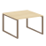 Переговорный стол 1 столешница Metal System Style БО.ПРГ-1.2 1200x1235x750 (Дуб Наварра/Серый металл)