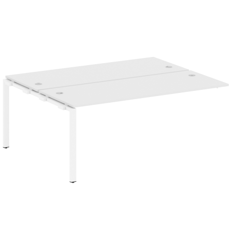 Проходной наборный элемент рабочей станции Metal System Style БП.ПРС-СП-2.5 1800x1475x750 (Белый/Белый металл)