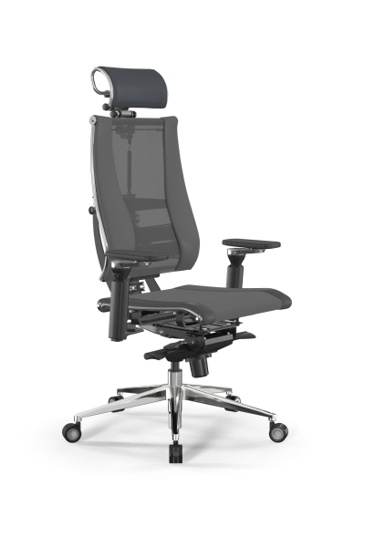Кресло для руководителя Метта Y 4DF B2-14D - YM93+Infinity /Kc09/Nc09/D15P/H2cL-3D(M06.B35.G11.W04) (Серый | Темно-серый)