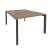 Рабочая станция на П-образном м/к Onix O.MP-D.RS-2.2.8 1180x1635x750 (Тиквуд Темный/Белый Металл)