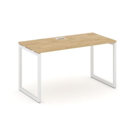 Стол письменный SN-4O.SP-021 (980х800х750) (Тиквуд Светлый/Металл Белый)