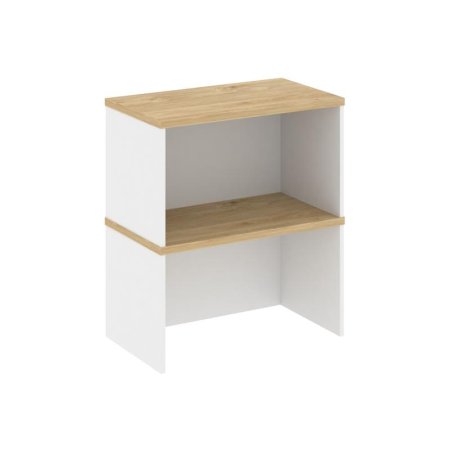 Надставка на тумбу 2 яруса SN.NT-006 (800х400х800) (Белый/Тиквуд Светлый)