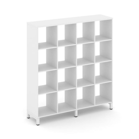 Каркас стеллажа 4 яруса SN.KS-440 (1488х400х1615) (Белый/Металл Белый)