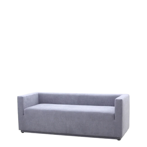 Диван офисный Аскот (М-27) 3-х местный с подлокотниками (Светло-серый)