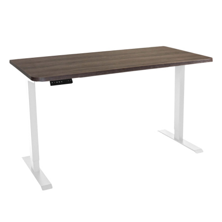 Стол c электроприводом LA-T33-2AR2 (1400x600x700-1200) (Коричневый дуб | Белый)