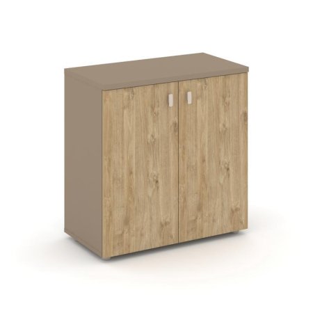 Шкаф низкий широкий ES.ST-3.1 (800х420х823) (Латте/Тиквуд Светлый)