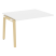 Проходной наборный элемент переговорного стола на деревянных опорах Onix Wood OW.NPRG-2 1180x980x750 (Тиквуд Светлый/Дуб Темный)
