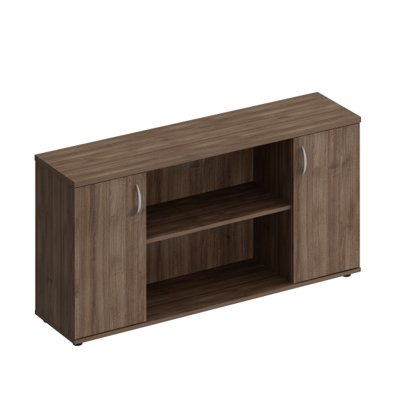 Шкаф комбинированный низкий Комфорт КФ К.528 1540x380x750 (Дуб шамони темный)
