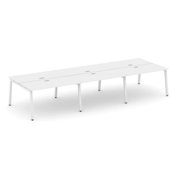 Рабочая станция 2-х сторонняя SN-5A.DRS-064 (4740х1232х750) (Белый/Металл Белый)