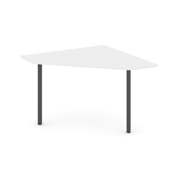 Угловой элемент переговорного стола SN-4.UPRG-031 (1180х1180х750) (Белый/Металл Антрацит)