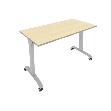 Стол складной мобильный Mobile system СМ-4 1300x650x757 (Клен-Мультиплекс/Серый металл)