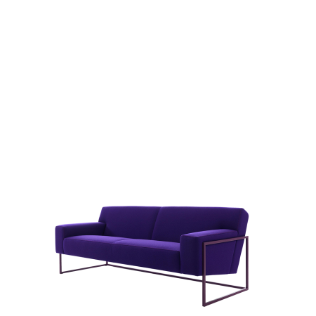 Диван офисный Феро (V-33) 2-х местный (Фиолетовый)