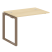 Проходной наборный элемент рабочей станции Metal System Style БО.ПРС-СП-1.1 1000x720x750 (Дуб Наварра/Серый металл)