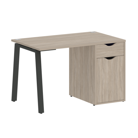 Стол письменный VR.SP-3-118.1.A 1180x720x750 (Дуб Аттик/Антрацит Металл)