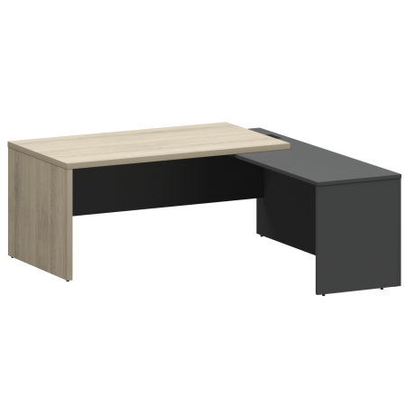 Стол руководителя правый Кортез KZP-18R 1800x2000x750 (Кронберг/Графит)