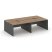 Рабочая станция 2-х сторонняя SN-D.DRS-042 (2360х1432х750) (Тиквуд Светлый/Антрацит)