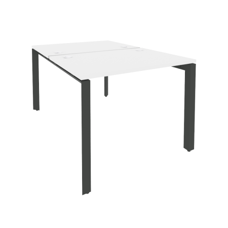 Рабочая станция на П-образном м/к Onix O.MP-D.RS-2.1.7 980x1475x750 (Белый Бриллиант/Черный металл)