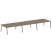 Рабочая станция на 6 рабочих места на А-образном м/к Metal System Style БА.СМ-6.5 5400x1475x750 (Дуб наварра/Серый металл)