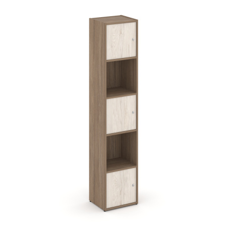 Стеллаж Locker Plus LK.K-007 408x350x1983 (Дуб Аризона | Денвер Светлый)