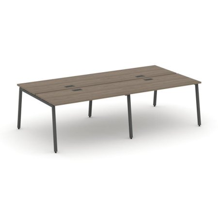 Рабочая станция 2-х сторонняя SN-4A.DRS-032 (2360х1232х750) (Вяз Благородный/Металл Антрацит)