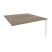 Стол-приставка двойной на П-образном м/к к опорным элем. Onix O.MP-D.SPR-3.7 1380x1475x750 (Тиквуд Темный/Белый Металл)