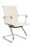Кресло CH-883-LOW-V слоновая кость эко.кожа низк.спин. полозья металл хром (Слоновая кость)
