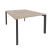 Рабочая станция на П-образном м/к Onix O.MP-D.RS-2.2.8 1180x1635x750 (Тиквуд Темный/Белый Металл)
