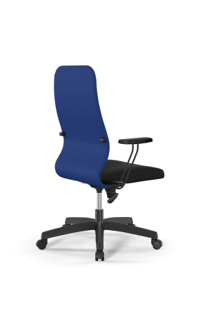 Кресло для руководителя Метта Sit 8 B2-10T - UMF(X1) /Uh02/Wh00/T1bp-b(M09.B02.G15.W01) (Синий | Черный)