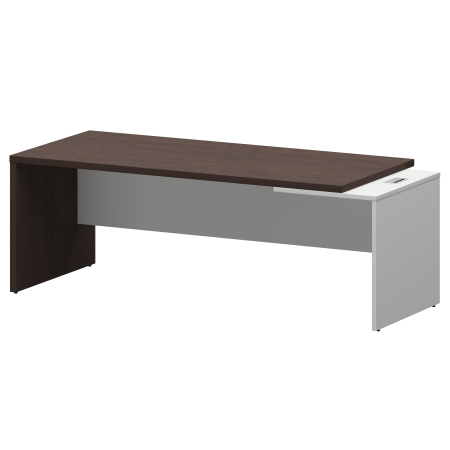 Стол руководителя правый Кортез KZ-22R 2200x900x750 (Дуб венге/Белый)