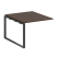 Проходной наборный элемент переговорного стола Metal System Style БО.ППРГ-1 1000x1235x750 (Дуб Наварра/Серый металл)