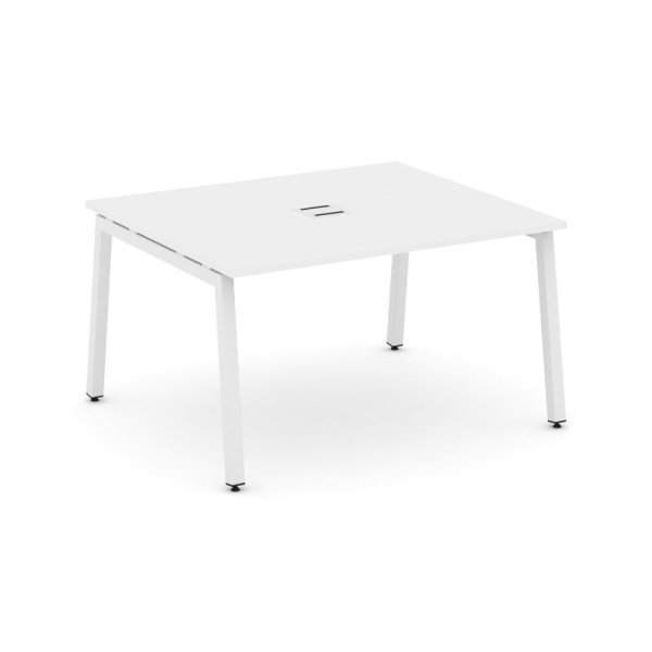 Стол переговорный SN-5A.SPRG-032 (1180х1180х750) (Белый/Металл Белый)