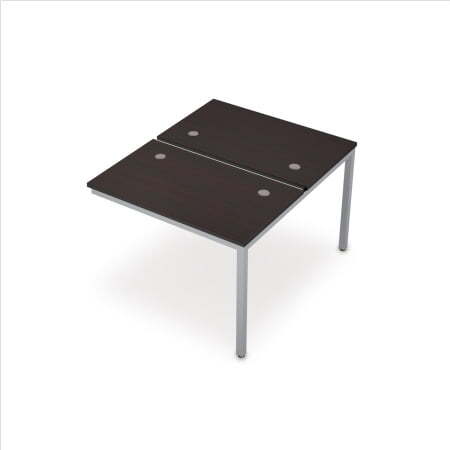 6МБК.267 Сдвоенные бенч-системы, конечный модуль (1000x1235x750) (Венге/Алюминий матовый)