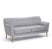LAMELLA Диван 3-местный (СЕРЫЙ)