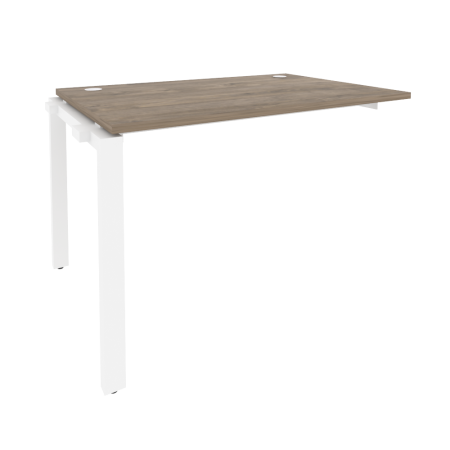 Наборный элемент рабочей станции на П-образном м/к Onix O.MP-1.NRS-2.8 1180x800x750 (Тиквуд Темный/Белый Металл)