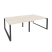 Рабочая станция на О-образном м/к Onix O.MO-D.RS-4.2.7 2360x1475x750 (Тиквуд Темный/Белый Металл)