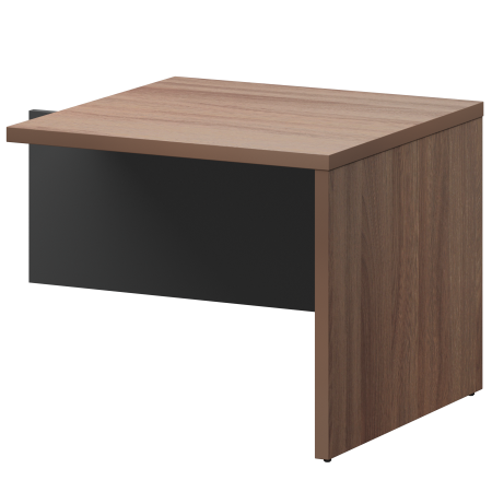 Бриф-приставка Кортез KZB-09 900x900x750 (Темный шимо/Графит)