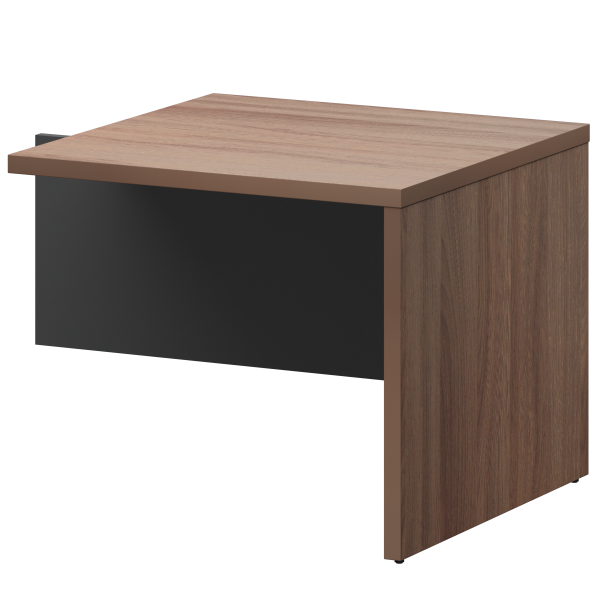 Бриф-приставка Кортез KZB-09 900x900x750 (Темный шимо/Графит)