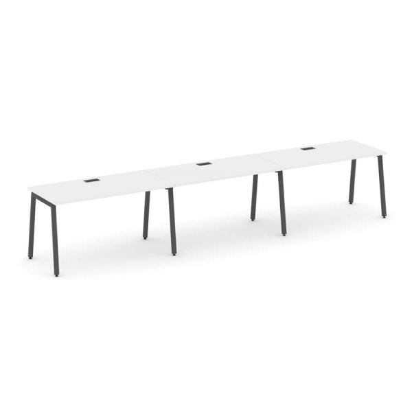 Рабочая станция 1 сторонняя SN-4A.ORS-054 (4740х800х750) (Белый/Металл Антрацит)