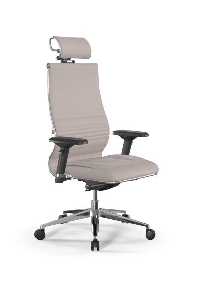 Кресло для руководителя Метта Samurai L2-8D - Infinity /Kc04/Wm06/D04P/H2cL-3D(M26.B32.G25.W03) (Светло-бежевый)