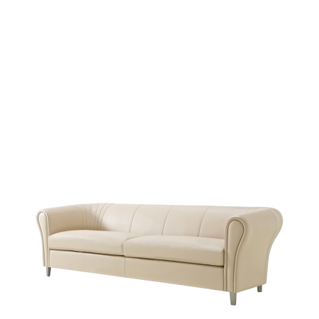 Диван офисный Сократ (С-17) 3-х местный (Бежевый)