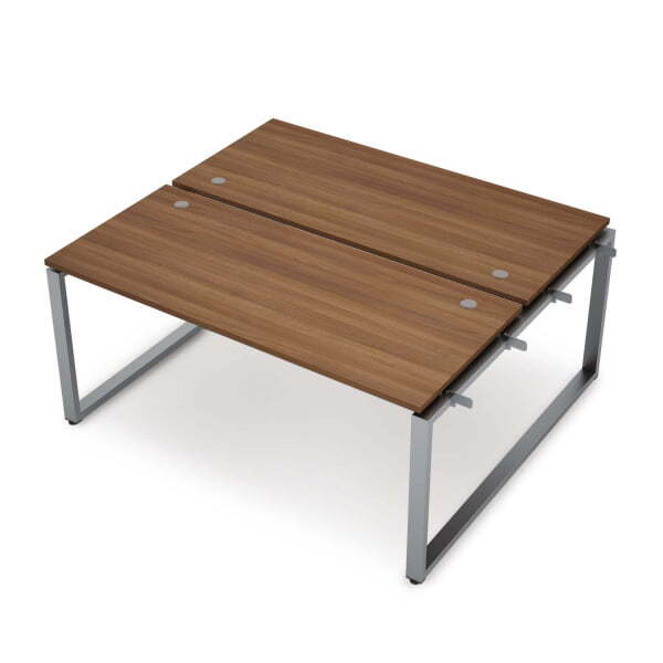 6МБН-О.6277 Бенч-система на 2 рабочих места, начальный модуль (1000x1435x750) (Шамони темный/Алюминий матовый)