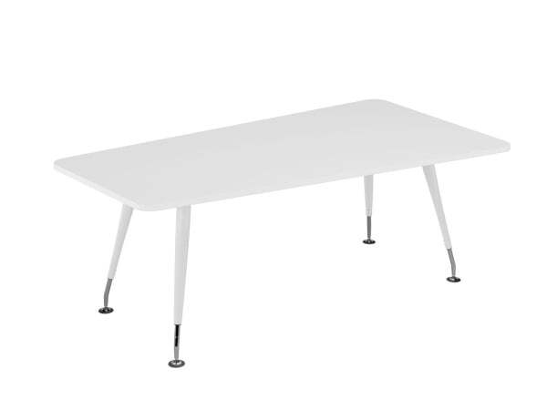 Стол для руководителя трапецевидный Emporio Premium EMP111 2000x1000x750 (Белый глянецСерый)