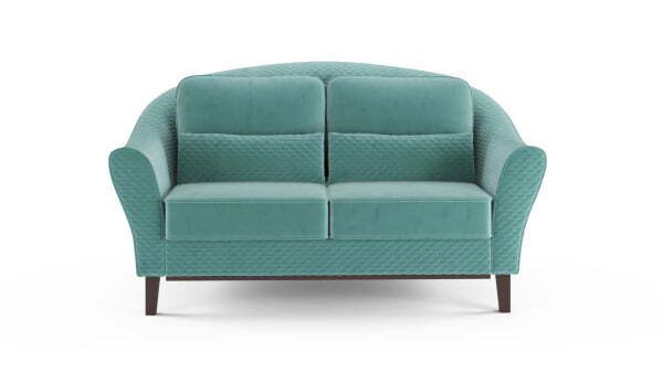 Диван 2-местный Monreal (1860x1050x1000) Аквамарин (Аквамарин)