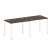 Рабочая станция на 2 раб.места Metal System Style БП.СМ-2.1 2000x720x750 (Дуб Наварра/Серый металл)