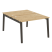 Рабочая станция на деревянных опорах Onix Wood OW.D.RS-2.2.8 1180x1635x750 (Тиквуд Светлый/Дуб Темный)